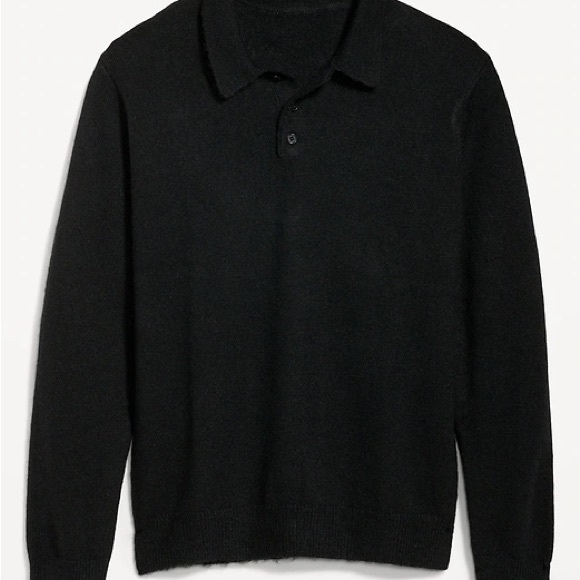Old Navy Black-Jack Long-Sleeve Polo Pullover Sweater Men Essentials Sz L NWT - Picture 3 of 13